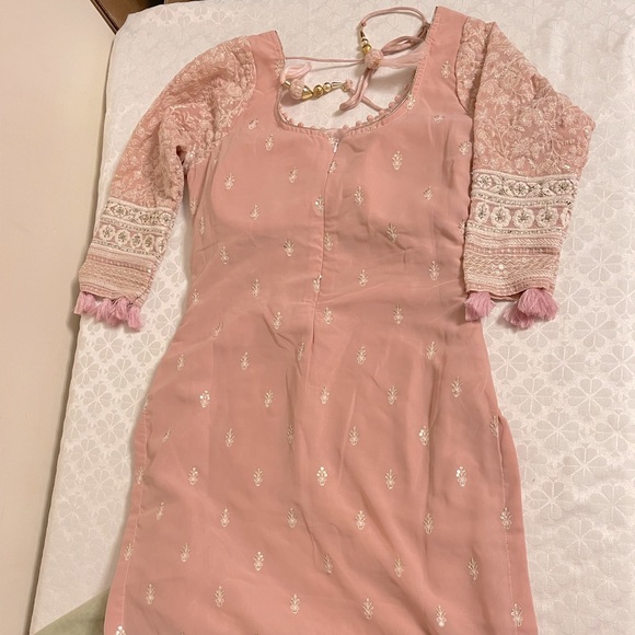 Indian Pakistani bridal party sharara suit NEW size s - Picture 3 of 7